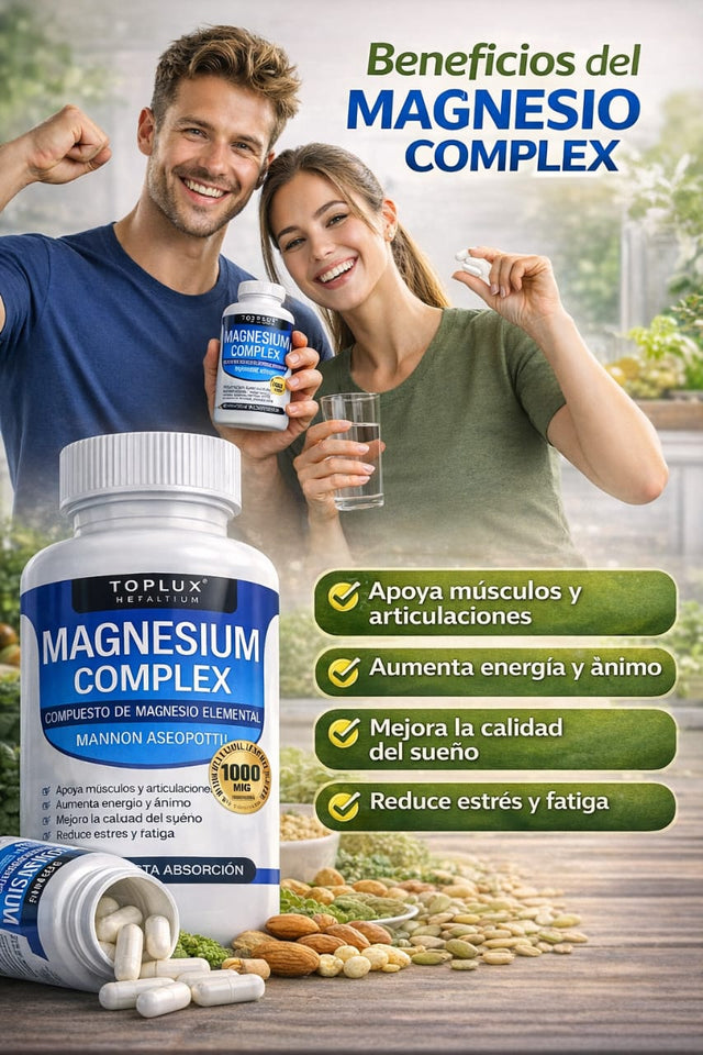 ✅ "MAGNESIUN COMPLEX 8 EN 1 :FORMULA ORIGINAL" 90 Cápsulas