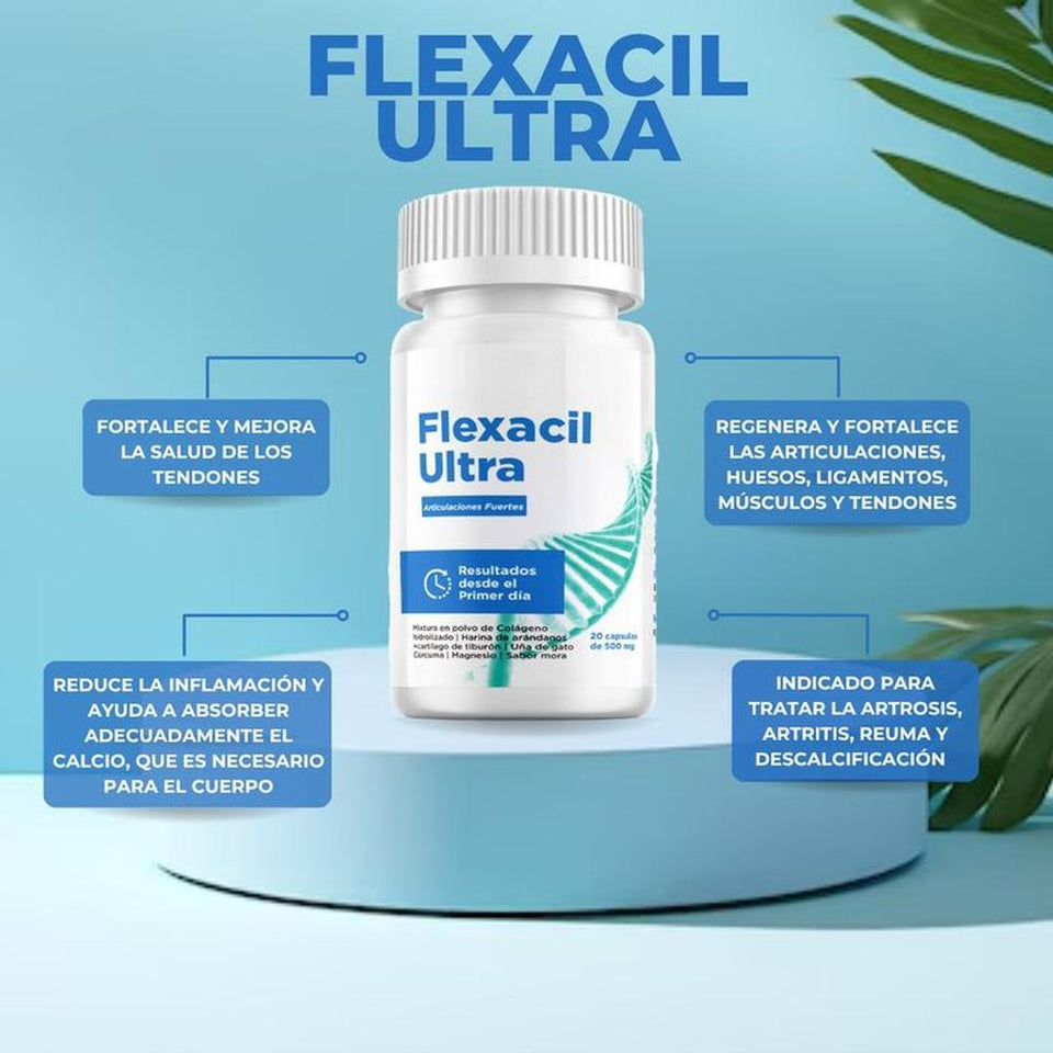 Flexacil Ultra – Suplemento para articulaciones & huesos